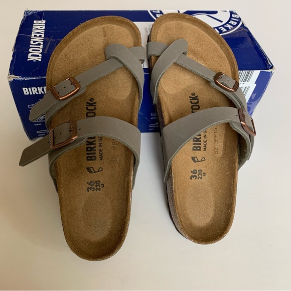 NWB BIRKENSTOCK Mayari Sandal in Stone Size 36 - Picture 6 of 14